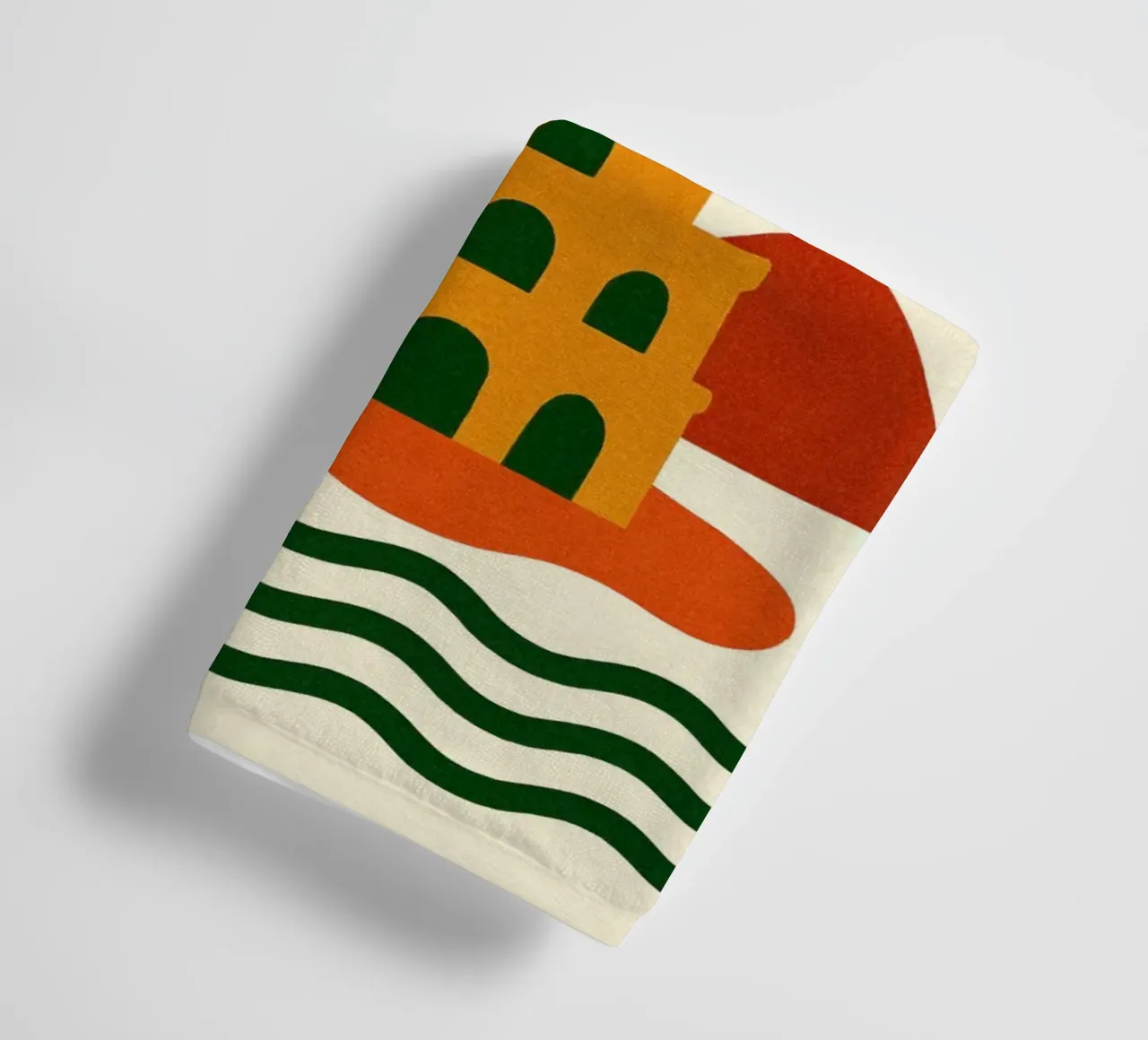 Hanoi between mountains and pagodas towel by JETLAG | affiches voyage