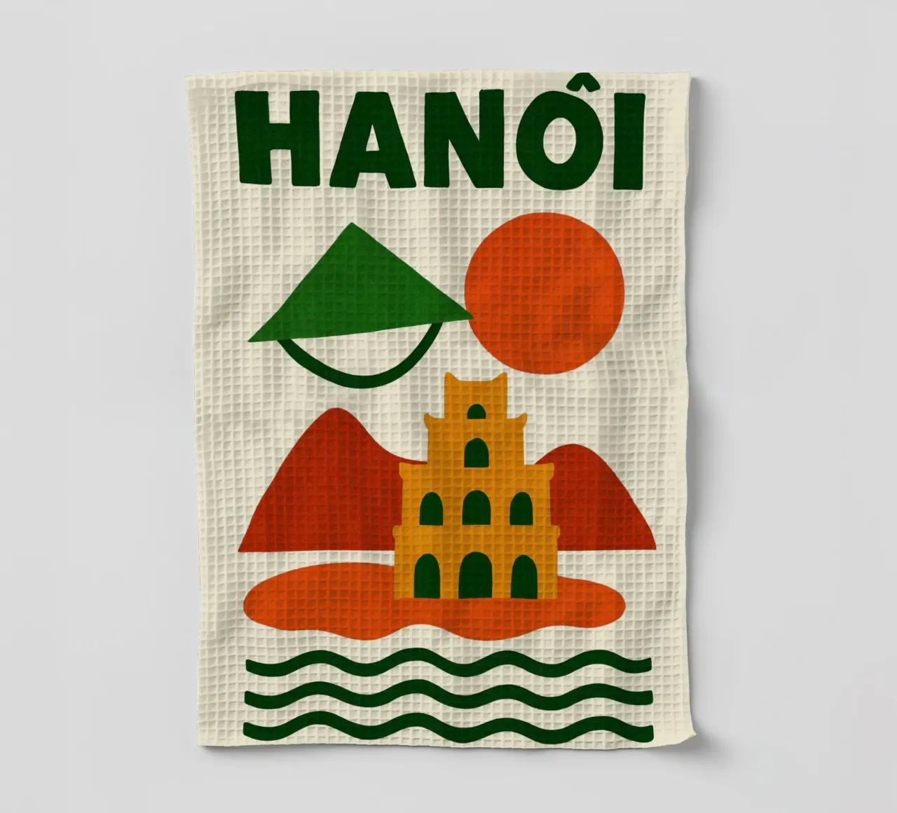 Hanoi tra montagne e pagode canovaccio da cucina da JETLAG | affiches voyage