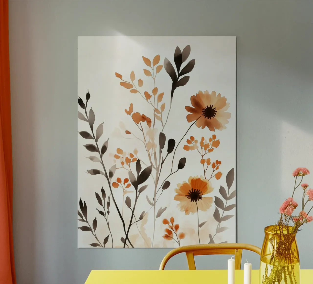 Ambra Bloom poster con telaio in plastica da Sophia Calder Studio