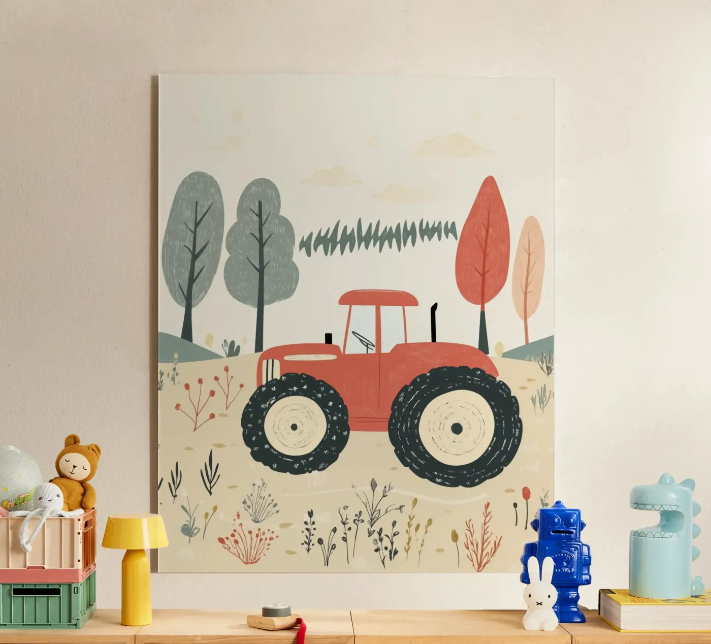 Whimsical Tractor plexiglass da Happy Littles