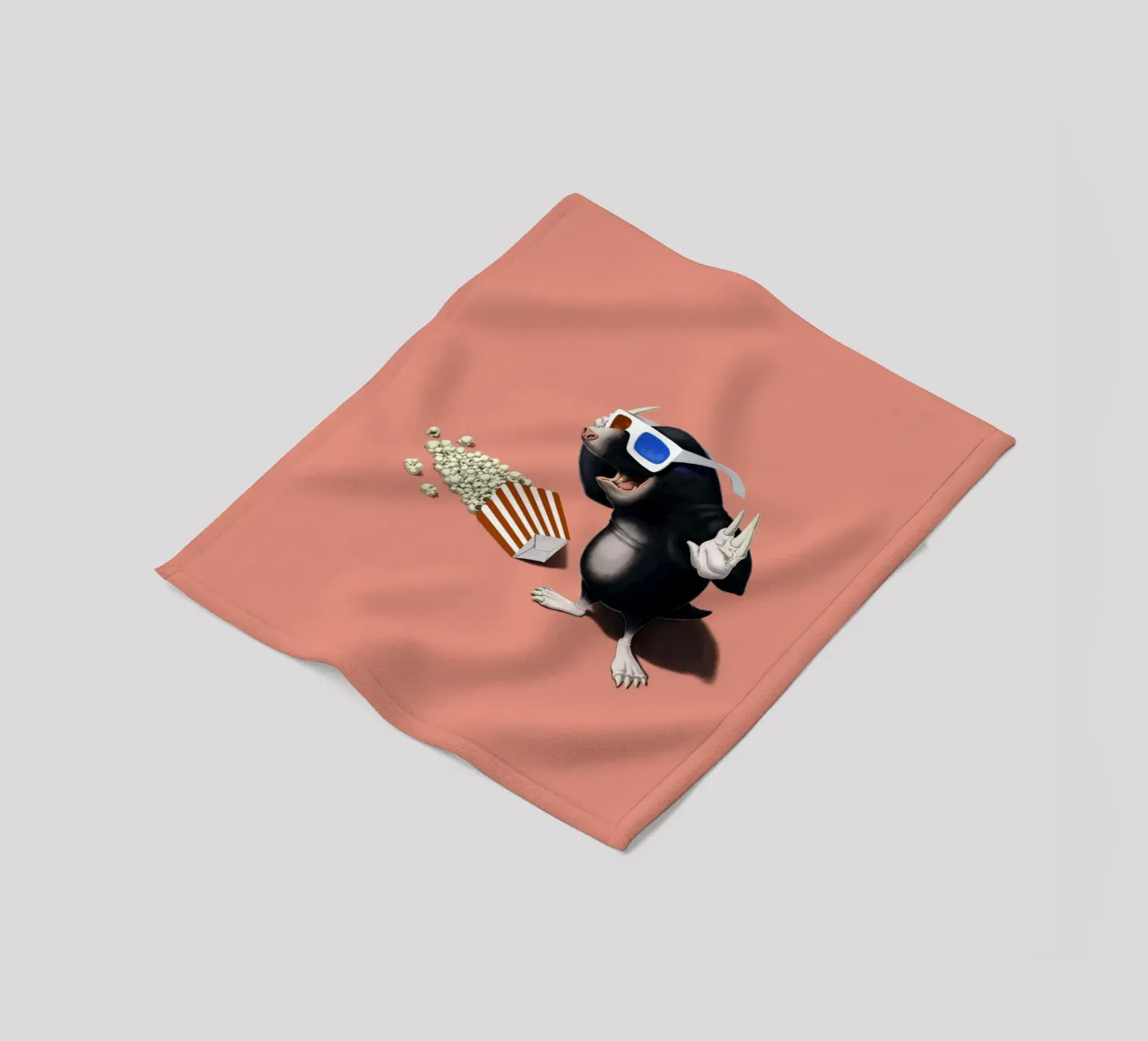 3D (Coloured) coperta in pile da Rob Art | Illustration