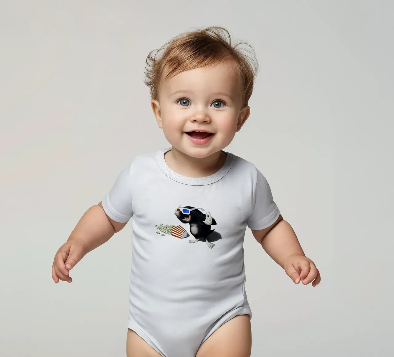 3D (Coloured) body neonato maniche corte da Rob Art | Illustration