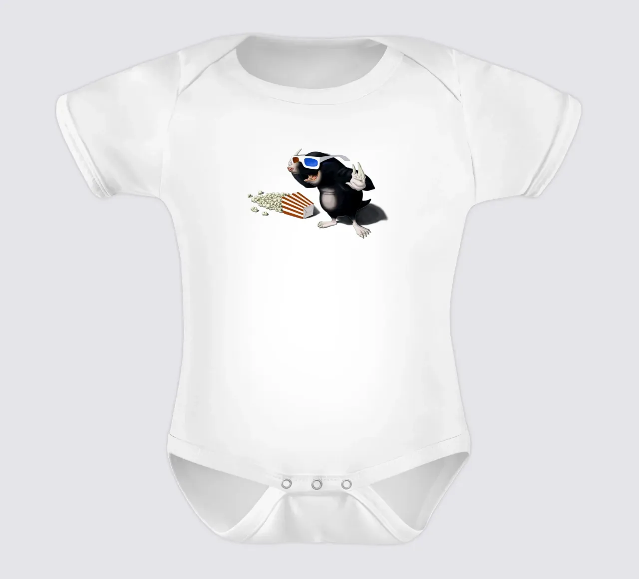 3D (Coloured) body neonato maniche corte da Rob Art | Illustration