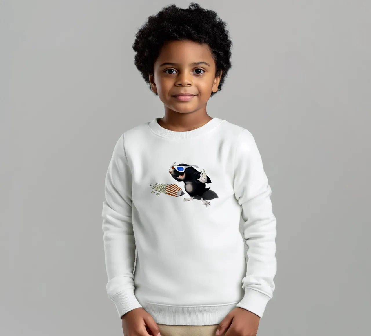 3D (Coloured) felpa bambino da Rob Art | Illustration