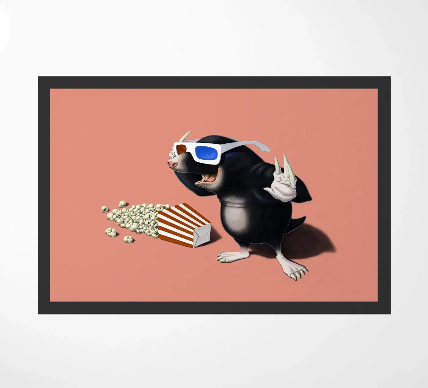 3D (Coloured) doormat by Rob Art | Illustration