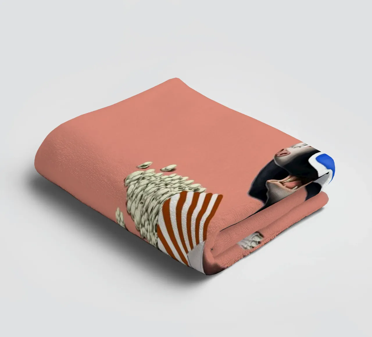 3D (Coloured) asciugamano da bagno da Rob Art | Illustration
