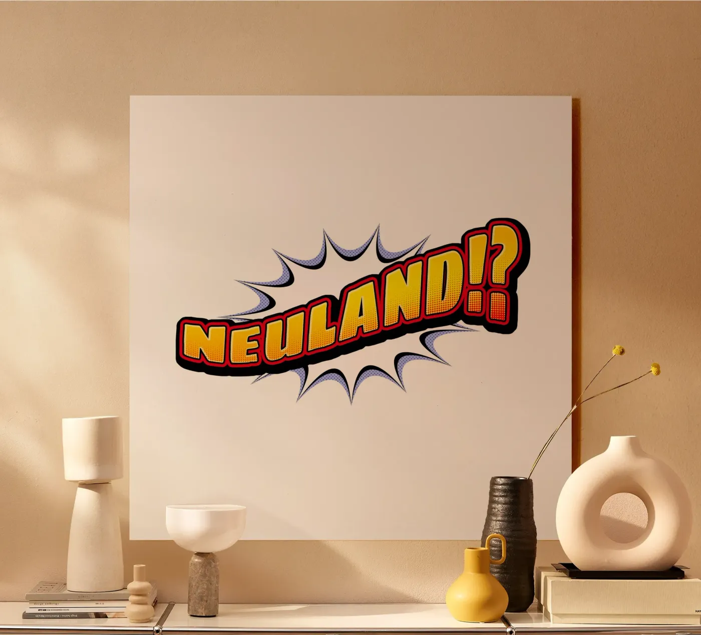 Neuland Acryl-Glas von Black Sign Artwork
