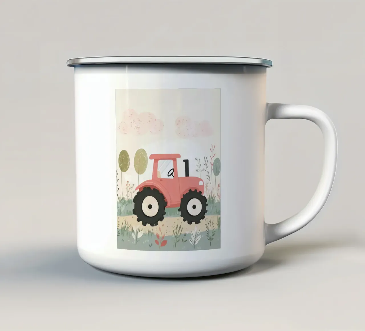 Trattore stravagante tazza in smalto da Happy Littles