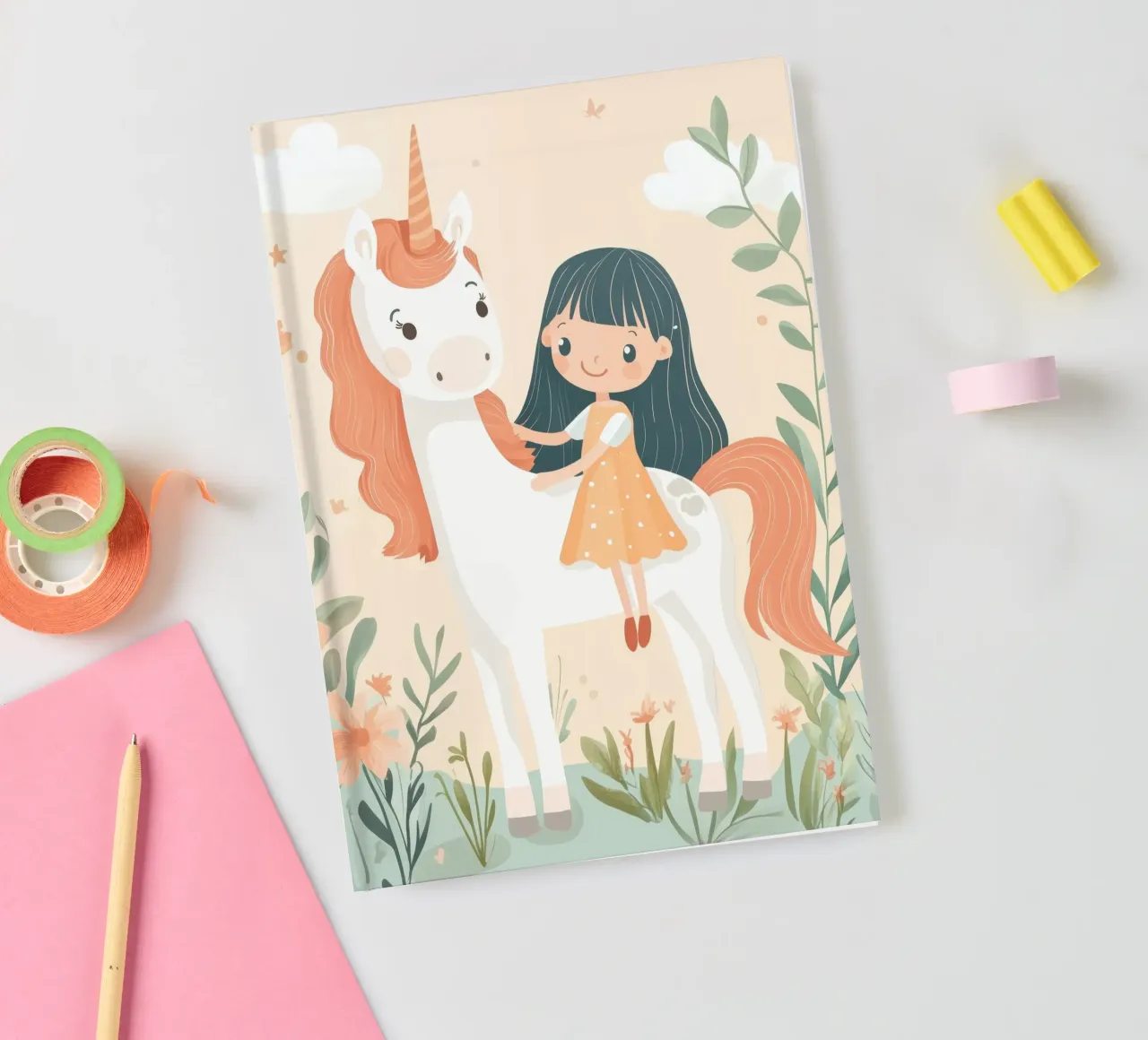 Whimsical Unicorn notebook by Happy Littles