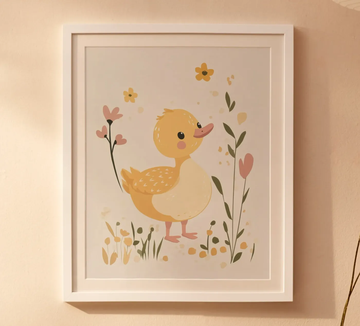 Whimsical Duck Poster von Happy Littles