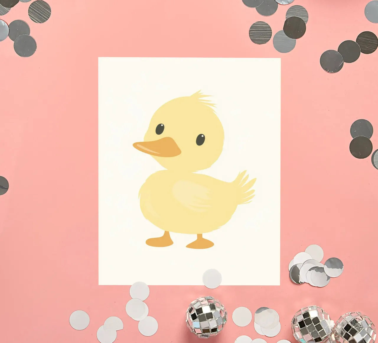 Grillige eend sticker van Happy Littles