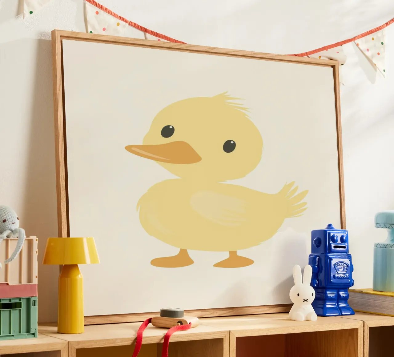 Grillige eend acryl van Happy Littles