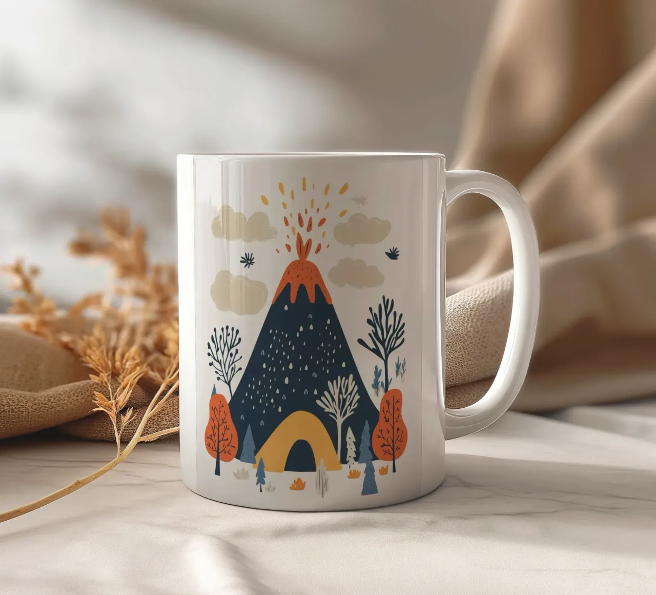 Vulcano stravagante tazza in ceramica da Happy Littles