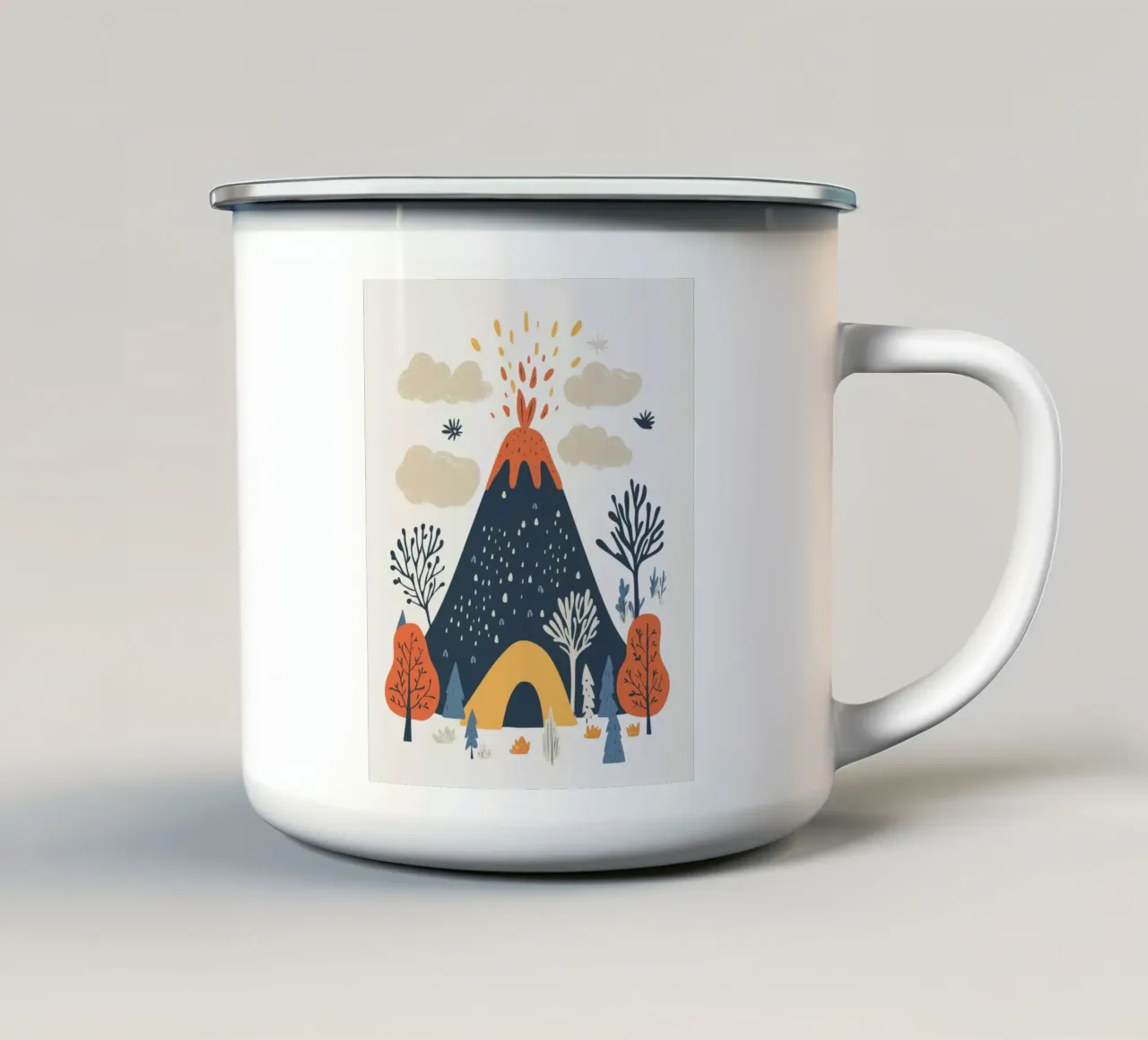 Vulcano stravagante tazza in smalto da Happy Littles