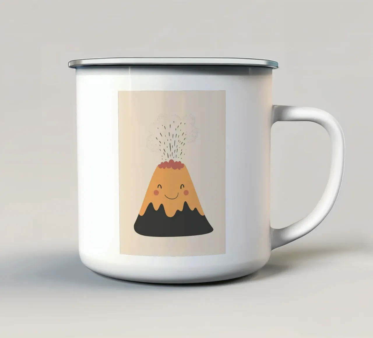 Vulcano stravagante tazza in smalto da Happy Littles
