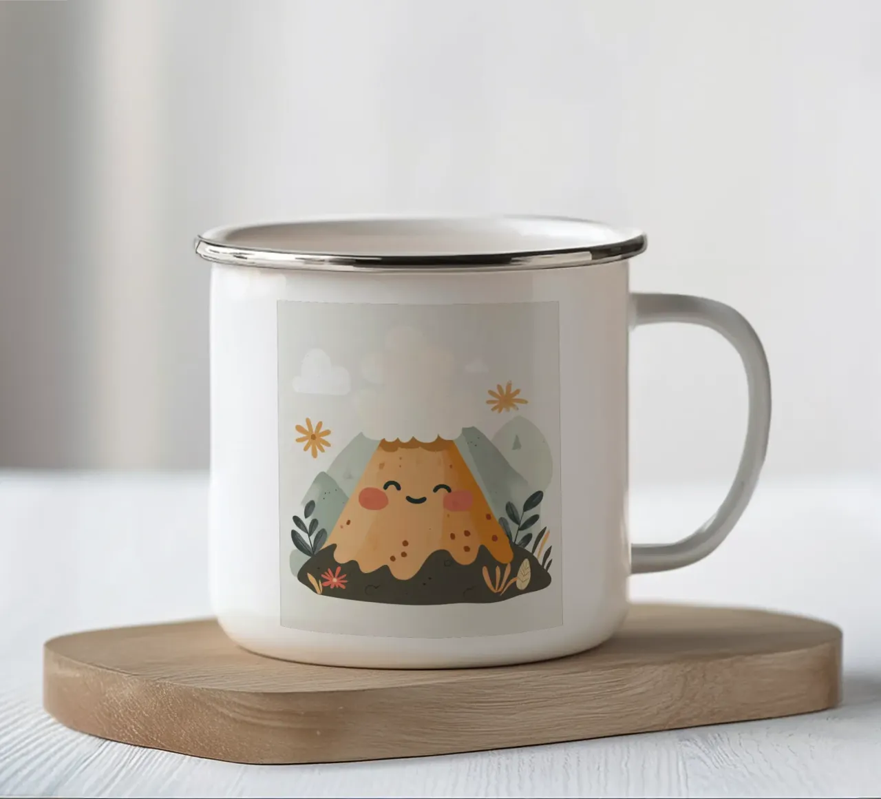 Vulcano stravagante tazza in smalto da Happy Littles