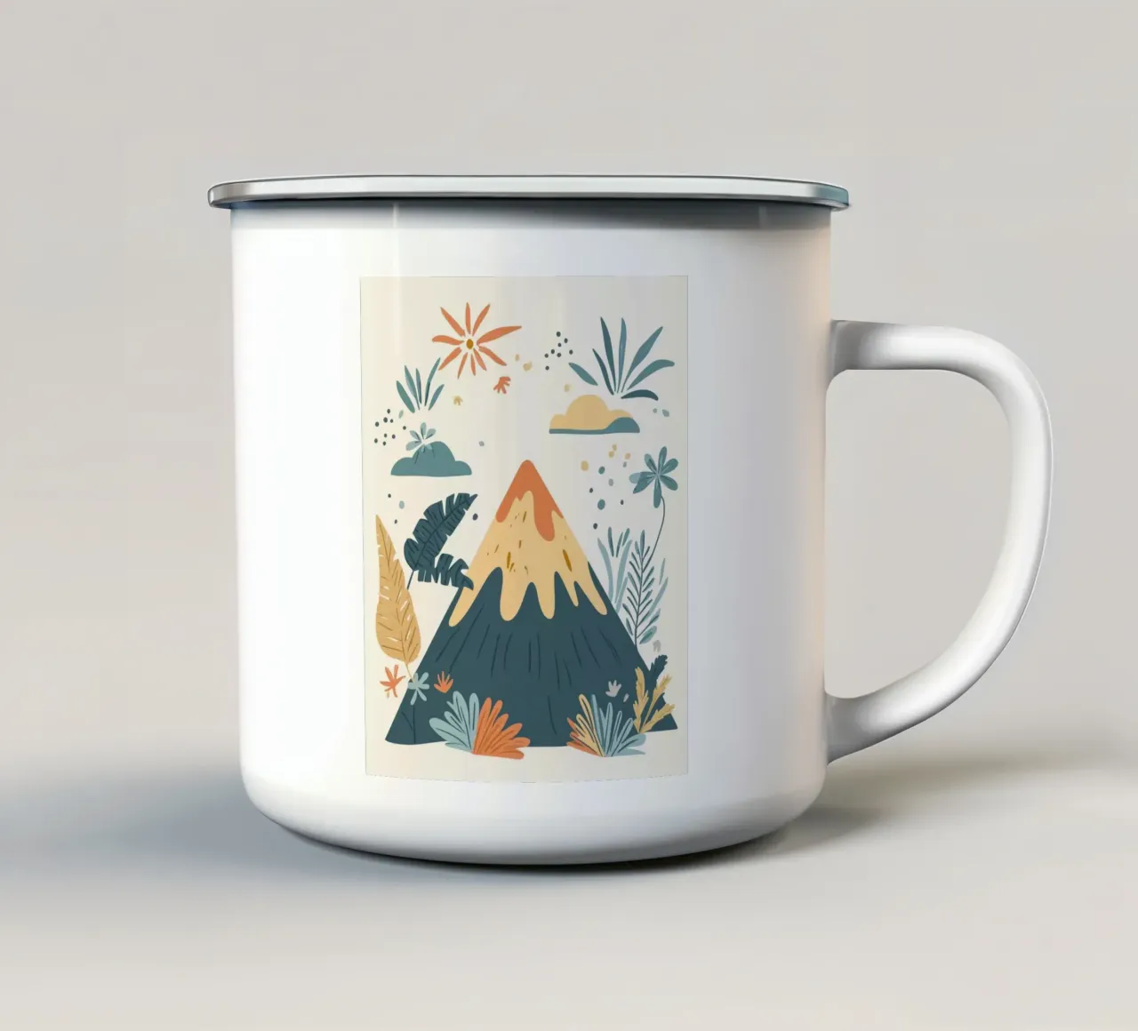 Vulcano stravagante tazza in smalto da Happy Littles