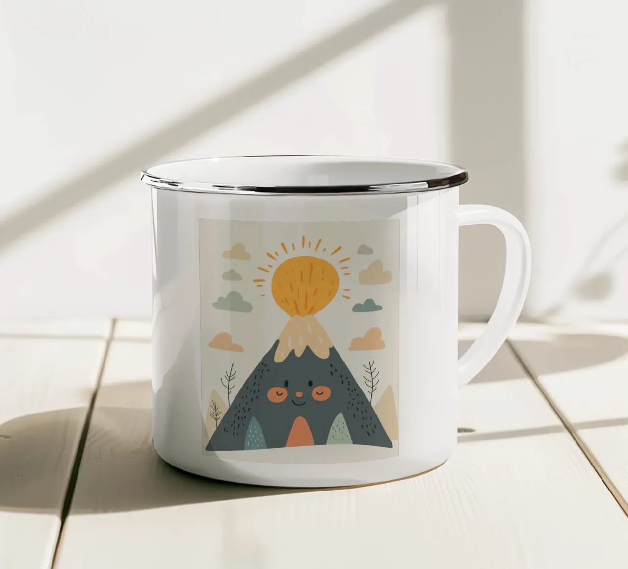 Vulcano stravagante tazza in smalto da Happy Littles