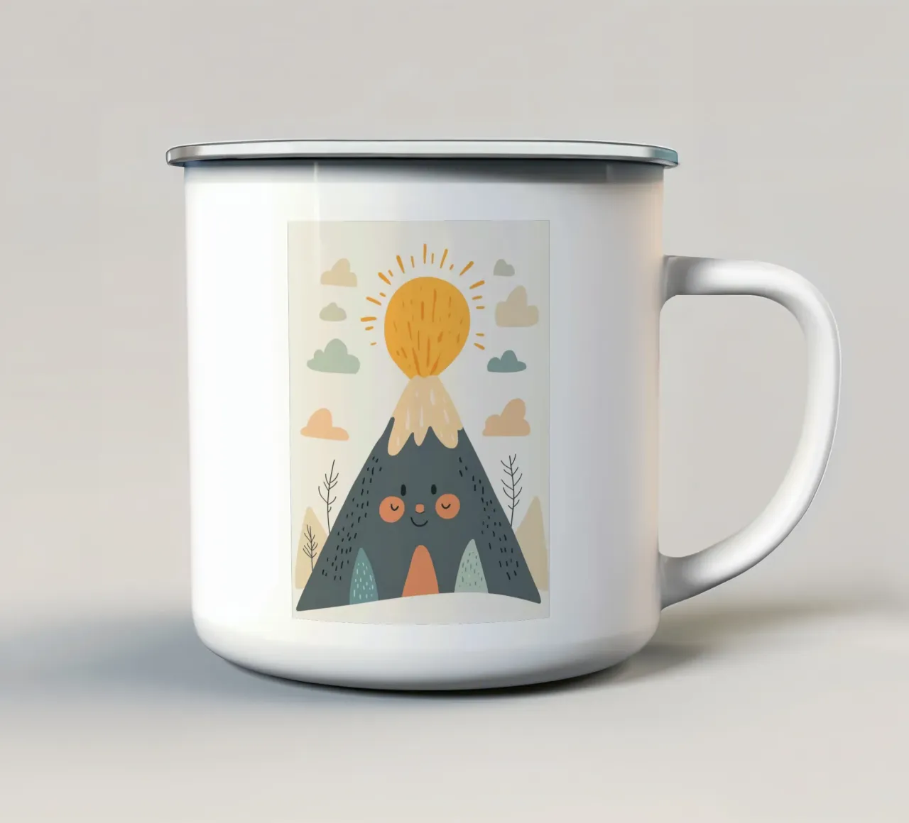 Vulcano stravagante tazza in smalto da Happy Littles