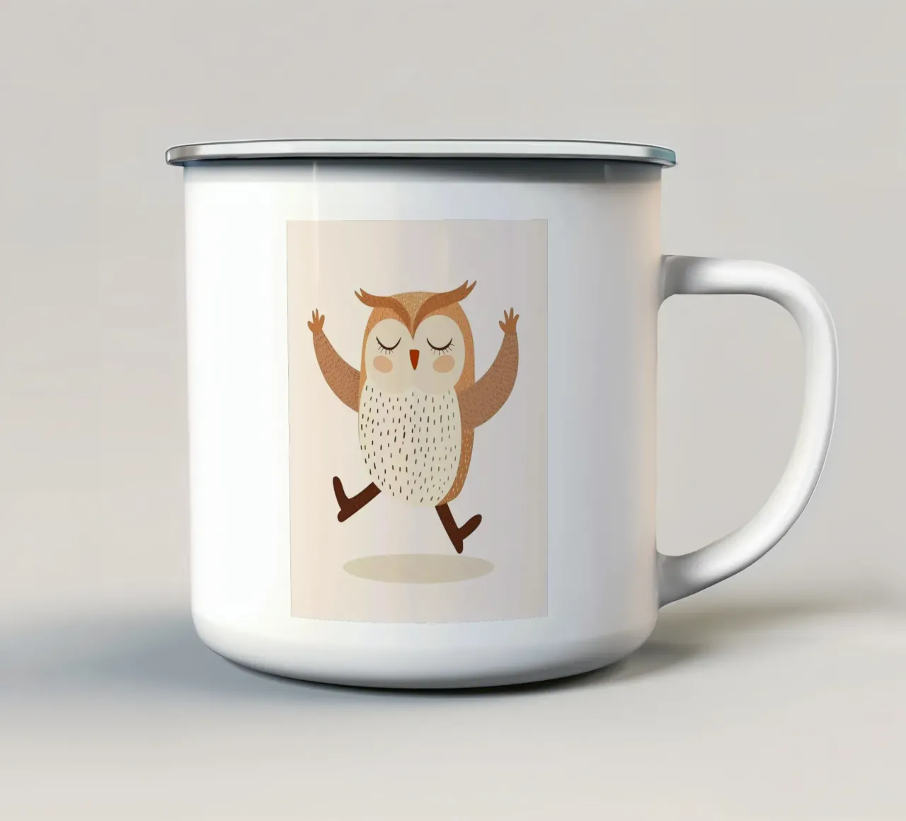 Gufo stravagante tazza in smalto da Happy Littles