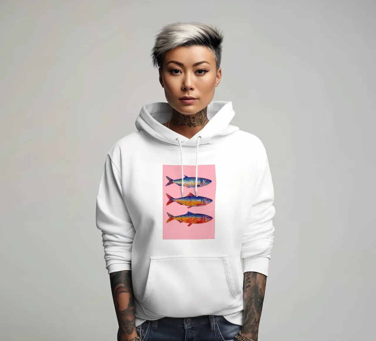 Disco Sardines felpa con cappuccio da Attaboy Dsgn