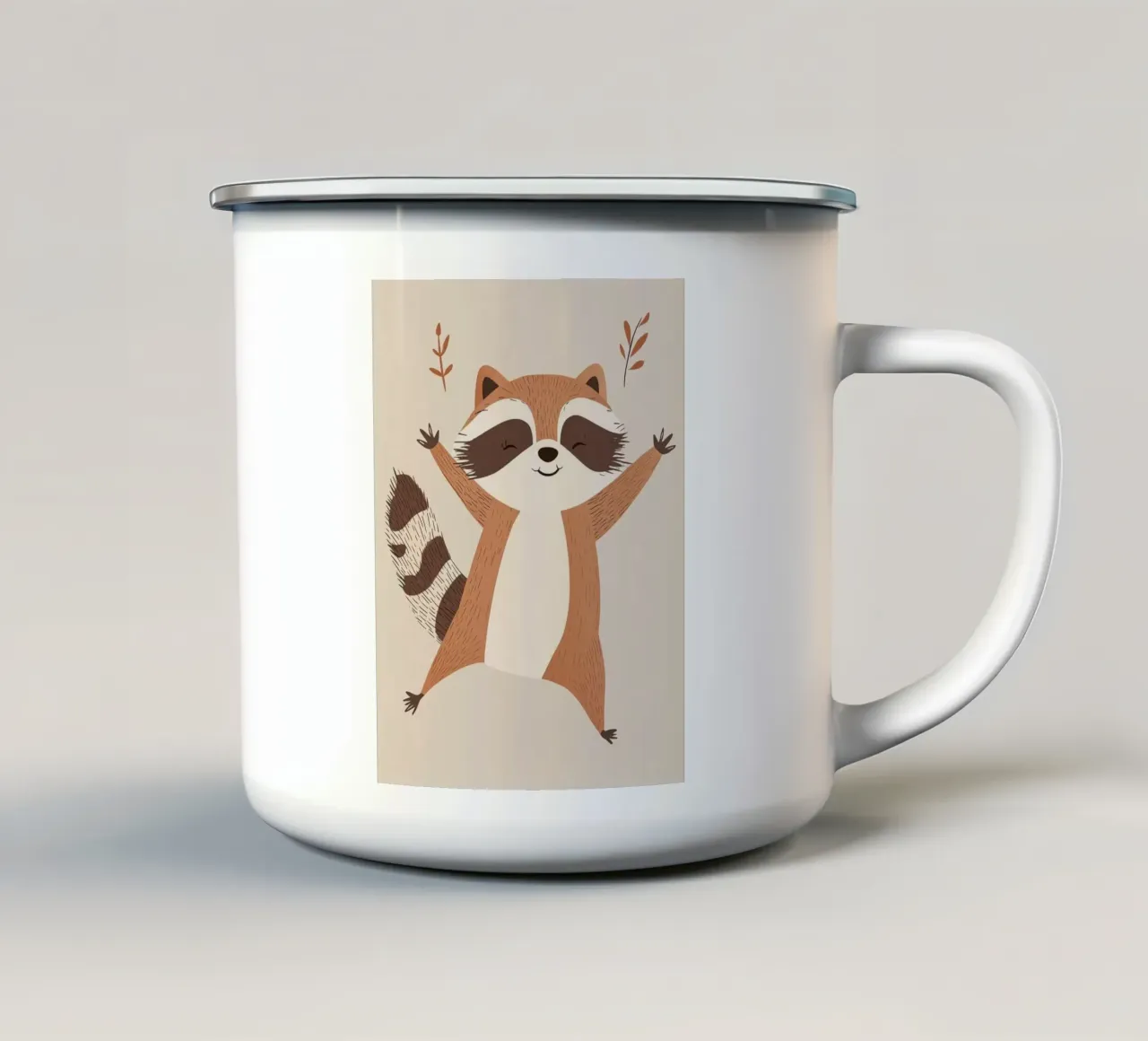 Procione capriccioso tazza in smalto da Happy Littles