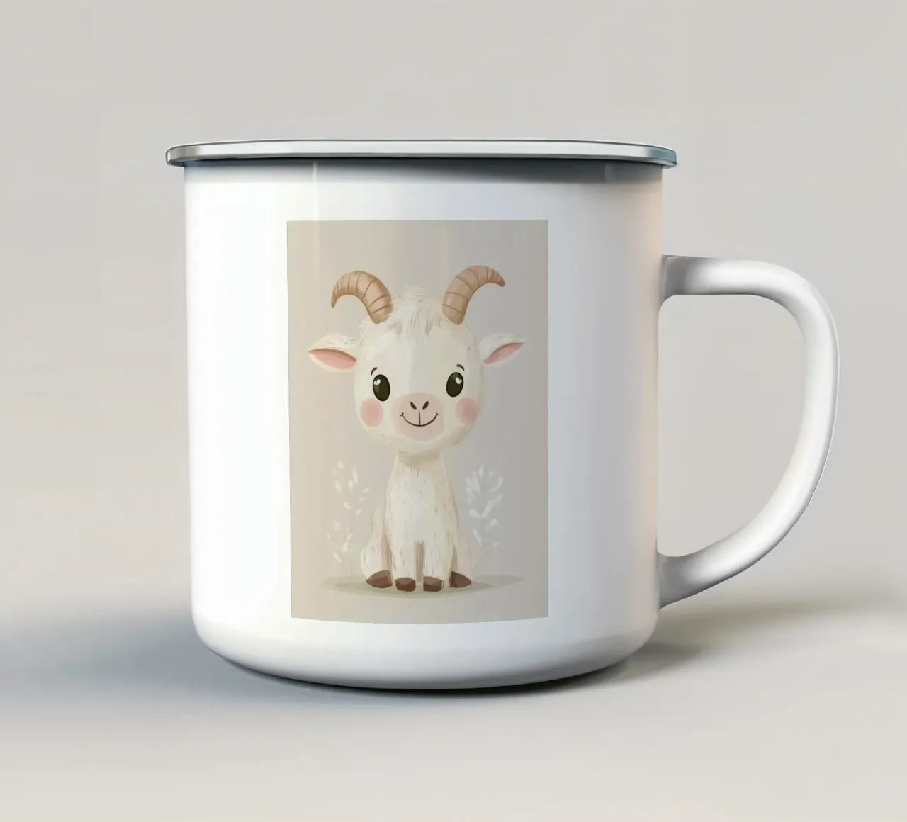 Capra stravagante tazza in smalto da Happy Littles