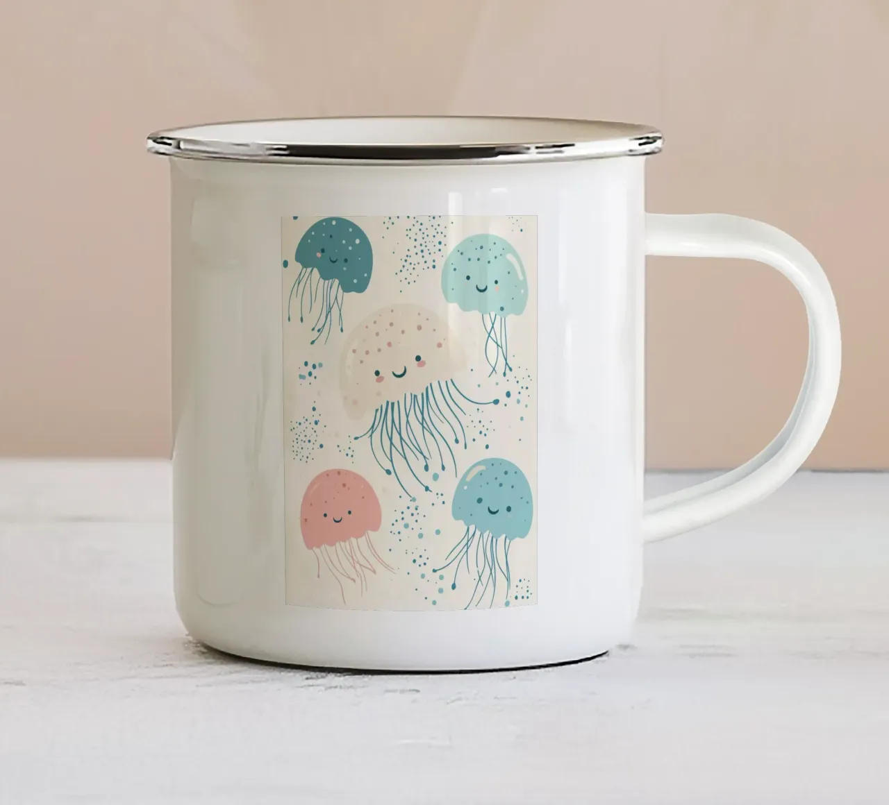 Meduse stravaganti tazza in smalto da Happy Littles