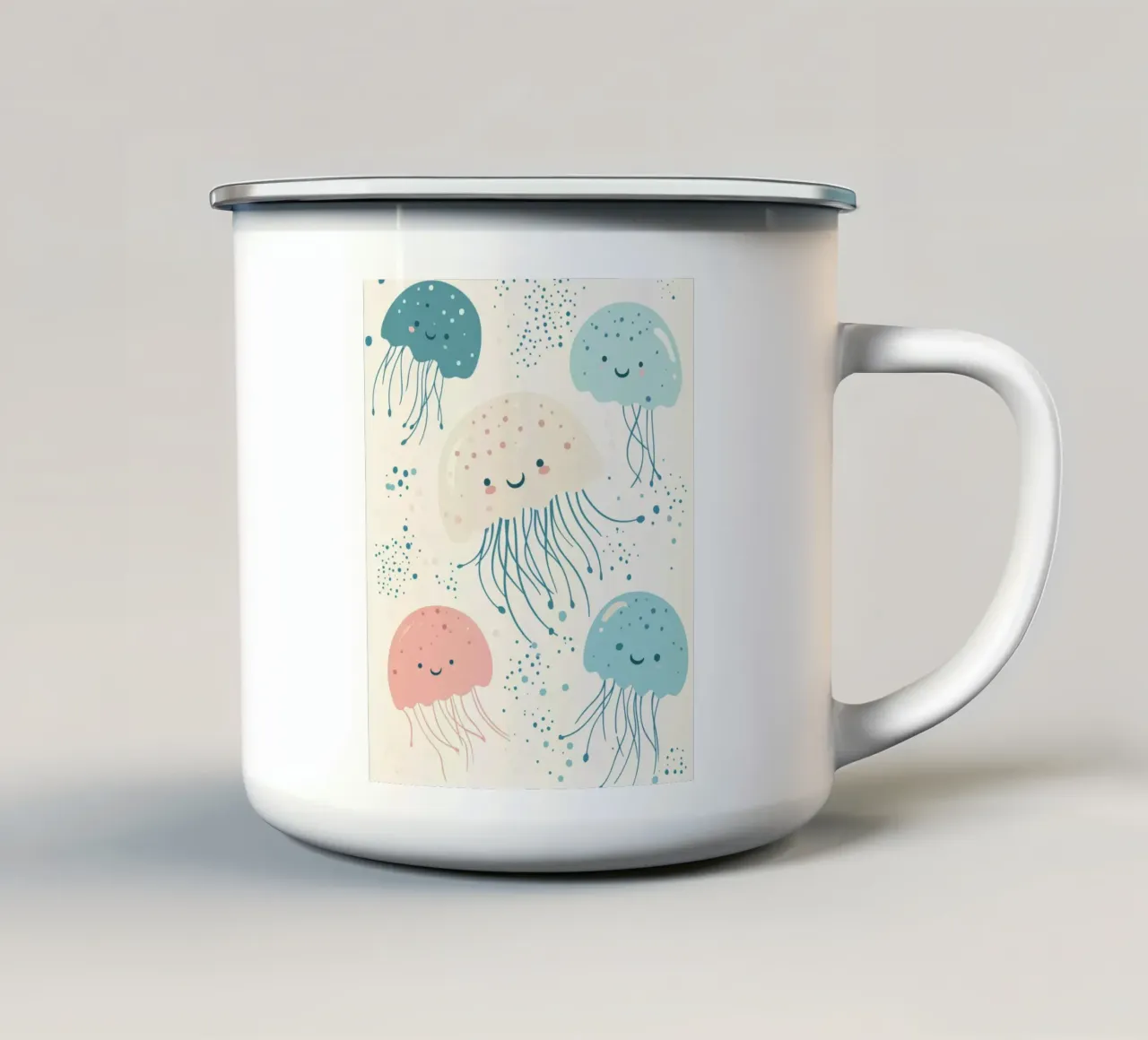 Meduse stravaganti tazza in smalto da Happy Littles