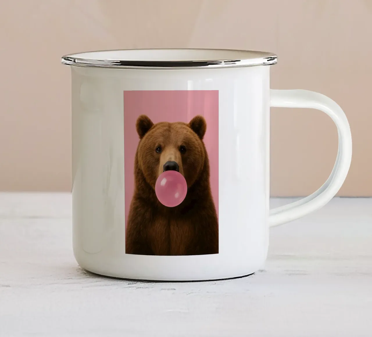 Punk Bear Pop tazza in smalto da Attaboy Dsgn