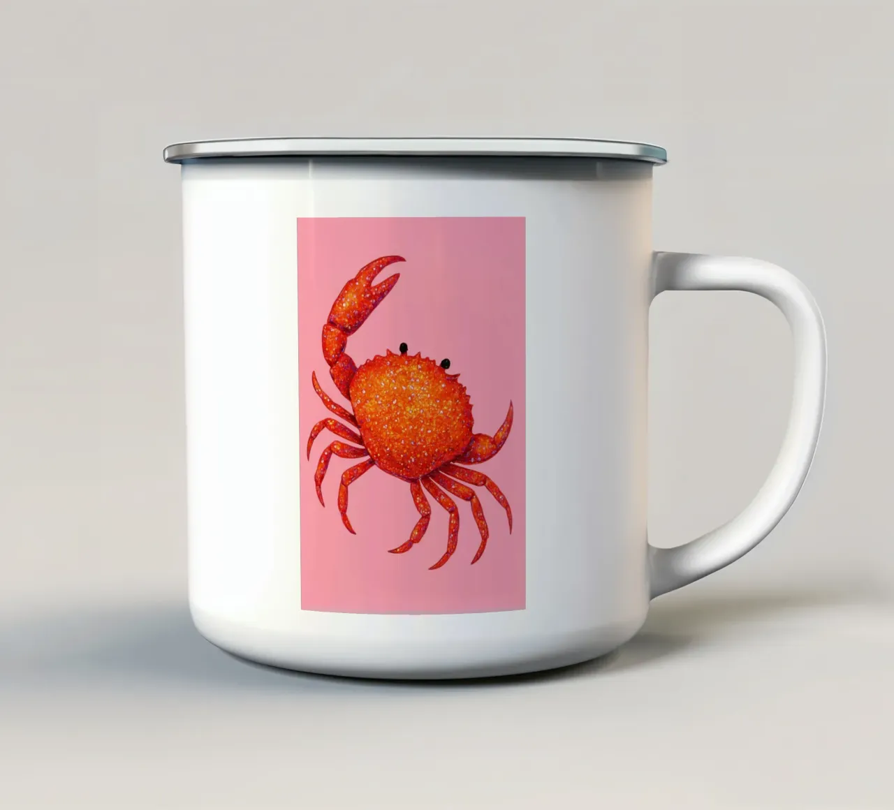 Disco Crab tazza in smalto da Attaboy Dsgn