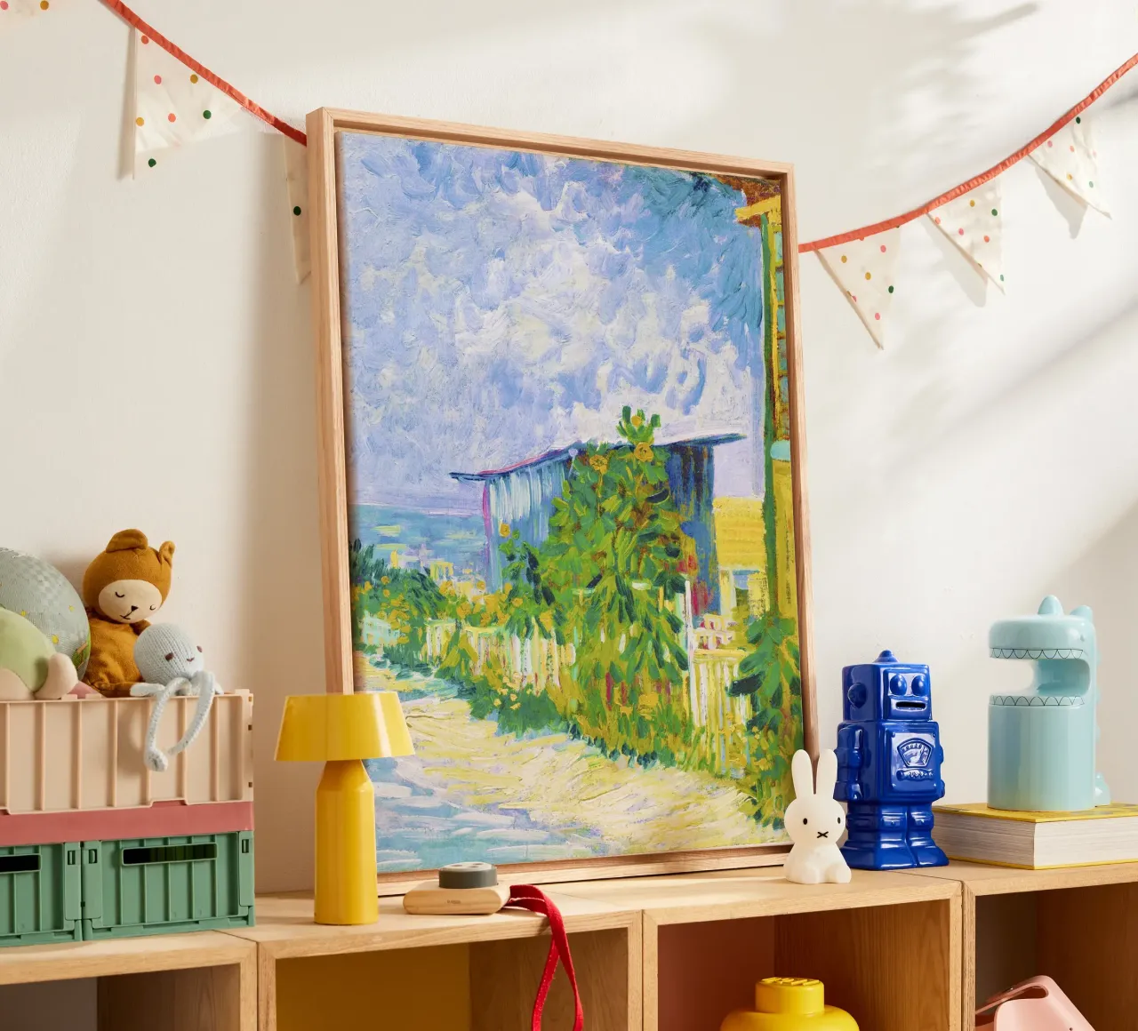 Il rifugio di Vincent van Gogh a Montmartre (1887) tela con Cornice a cassetta da Van Gogh Prints