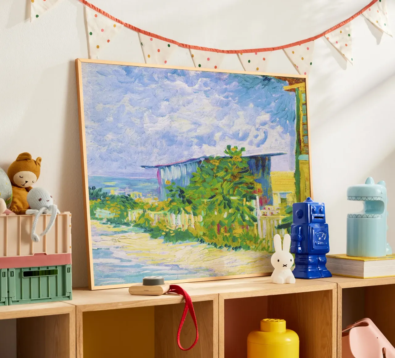 Il rifugio di Vincent van Gogh a Montmartre (1887) poster con telaio in legno da Van Gogh Prints