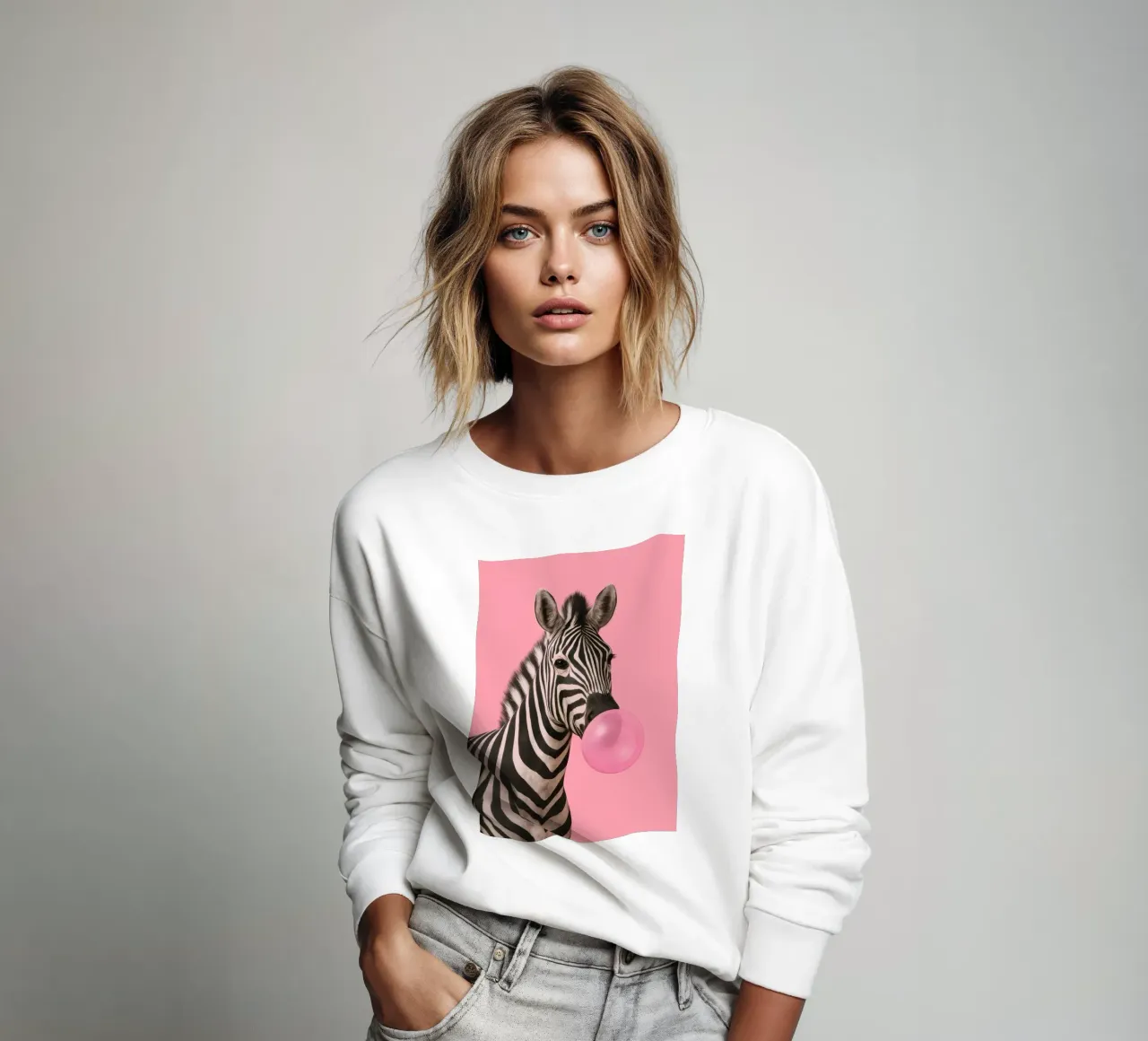 Punk Zebra Pop felpa da Attaboy Dsgn