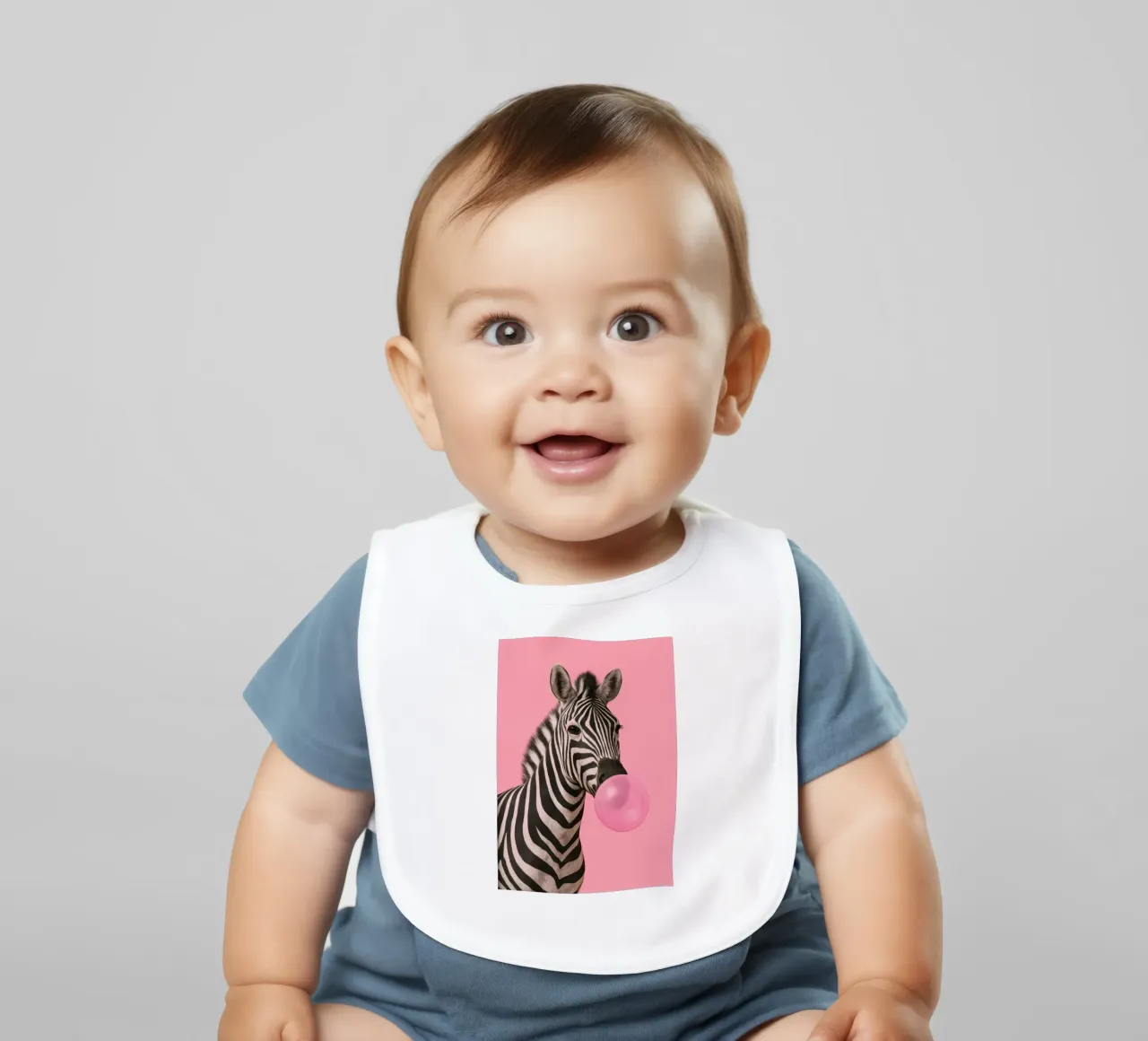 Punk Zebra Pop bavaglino da Attaboy Dsgn