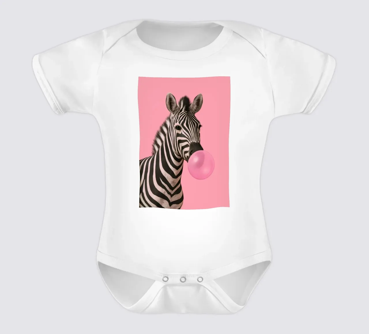 Punk Zebra Pop body neonato maniche corte da Attaboy Dsgn
