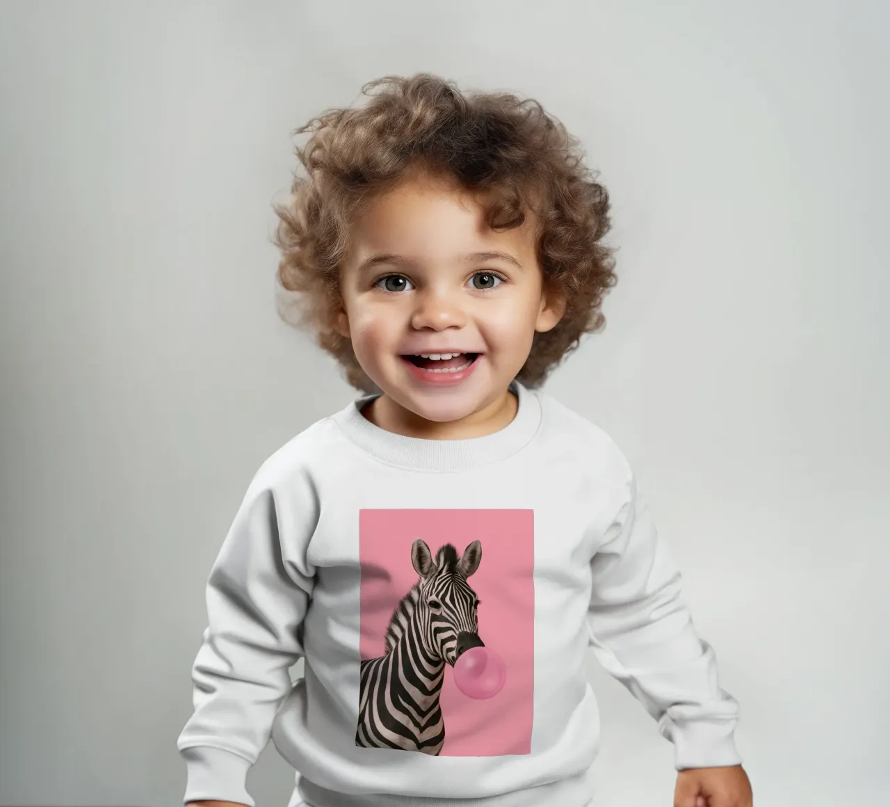 Punk Zebra Pop felpa neonato da Attaboy Dsgn