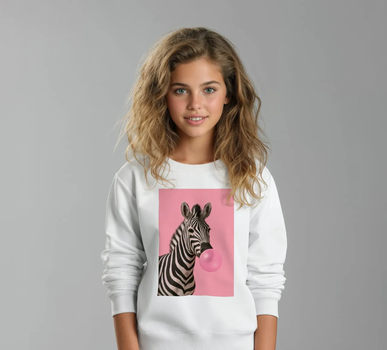 Punk Zebra Pop felpa bambino da Attaboy Dsgn