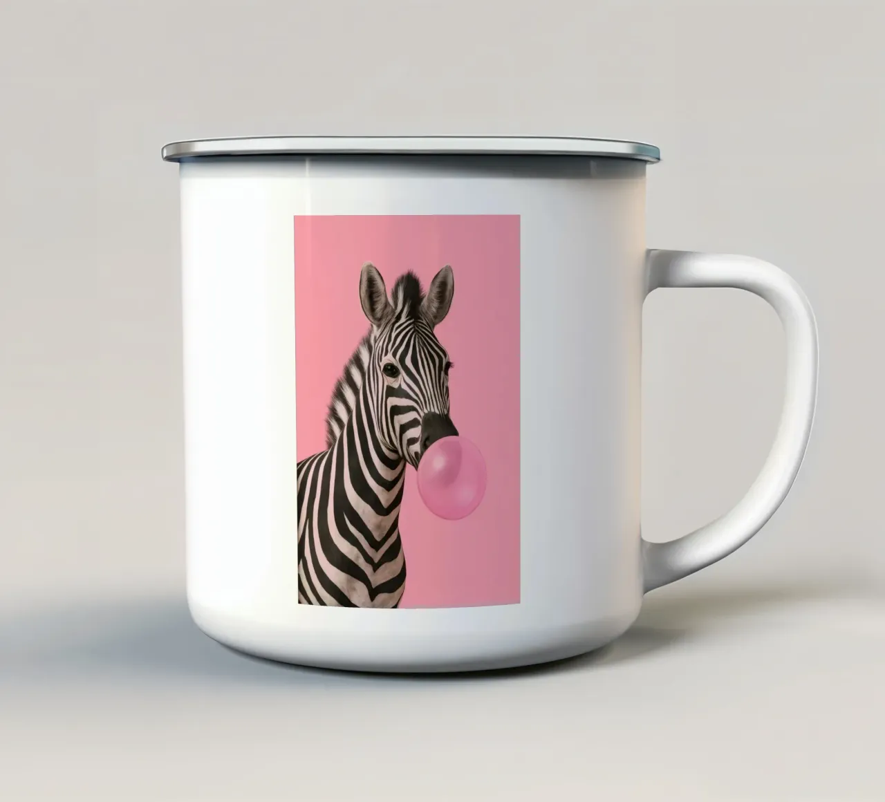 Punk Zebra Pop tazza in smalto da Attaboy Dsgn