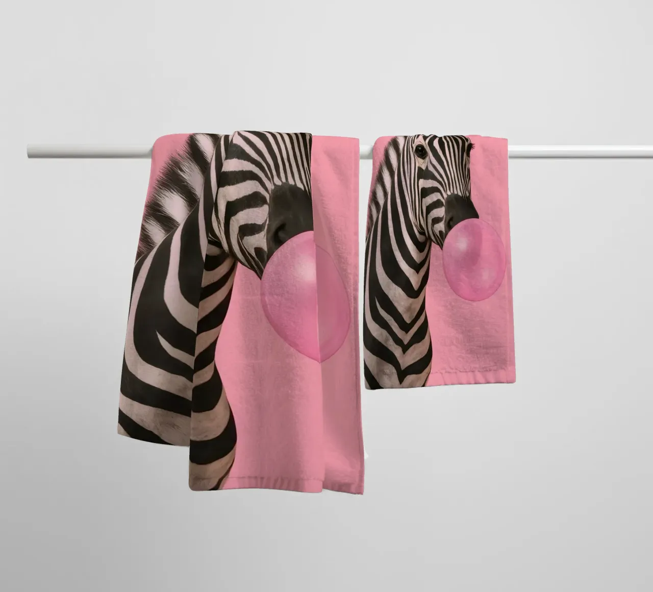 Punk Zebra Pop asciugamano da bagno da Attaboy Dsgn