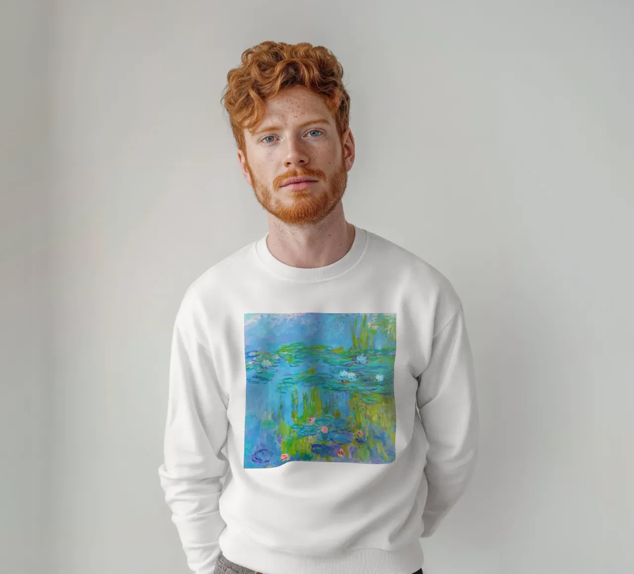 Le ninfee di Claude Monet felpa da Venus Art
