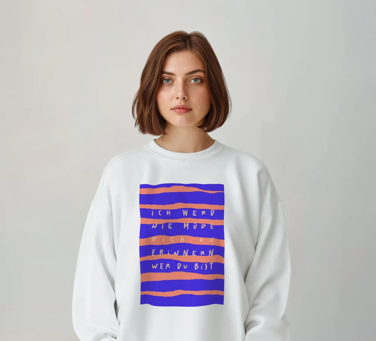 ich werde nie müde, dich zu erinnern, wer du bist. felpa da FRICKE DESIGN