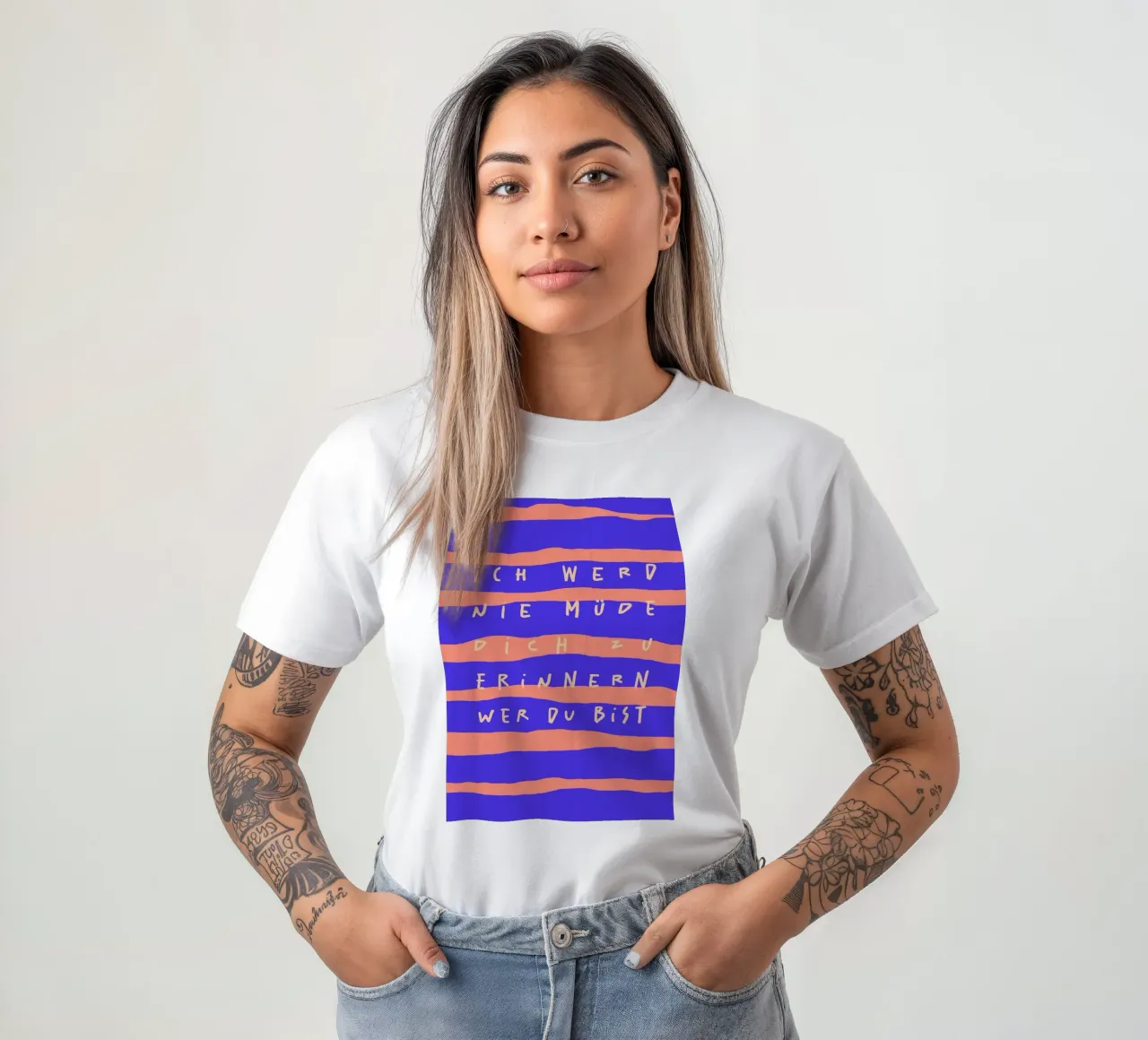 ich werde nie müde, dich zu erinnern, wer du bist. t-shirt da FRICKE DESIGN
