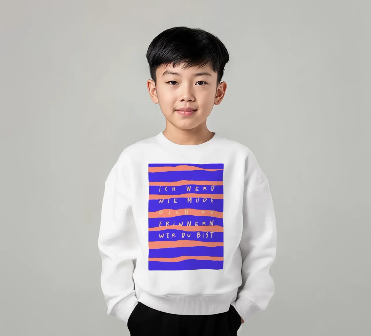 ich werde nie müde, dich zu erinnern, wer du bist. felpa bambino da FRICKE DESIGN