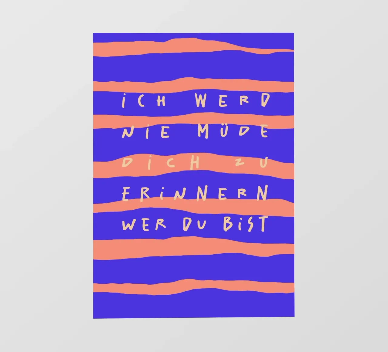 ich werde nie müde, dich zu erinnern, wer du bist. pellicola backlit da FRICKE DESIGN