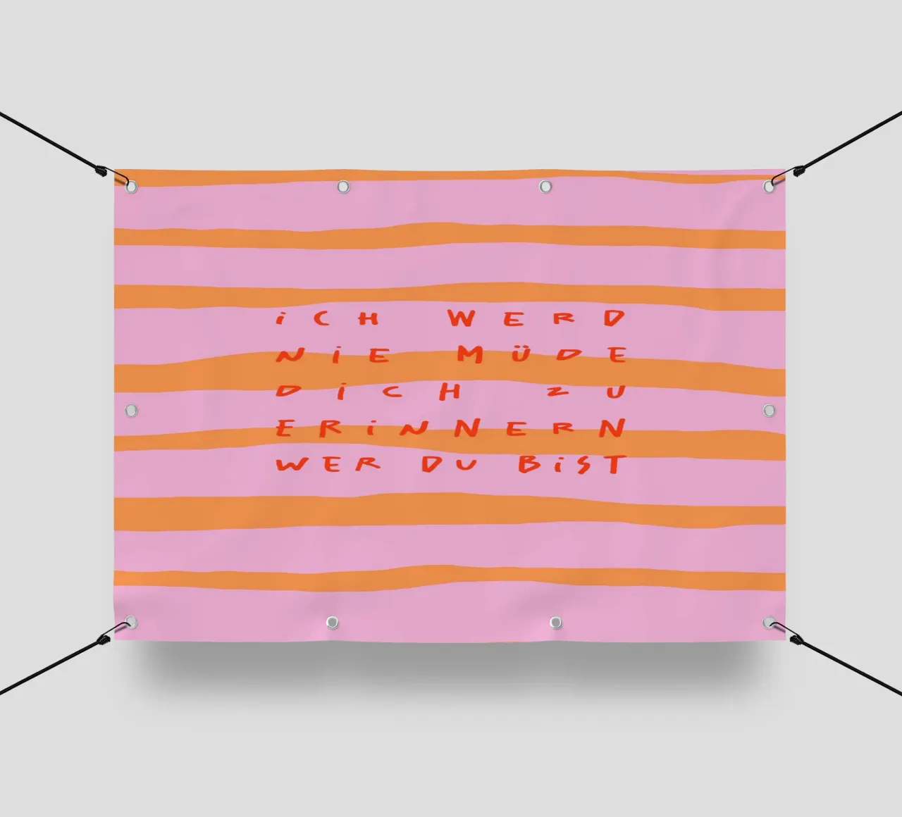 ich werde nie müde, dich zu erinnern.. (in 4 Farben) telo in pvc da FRICKE DESIGN