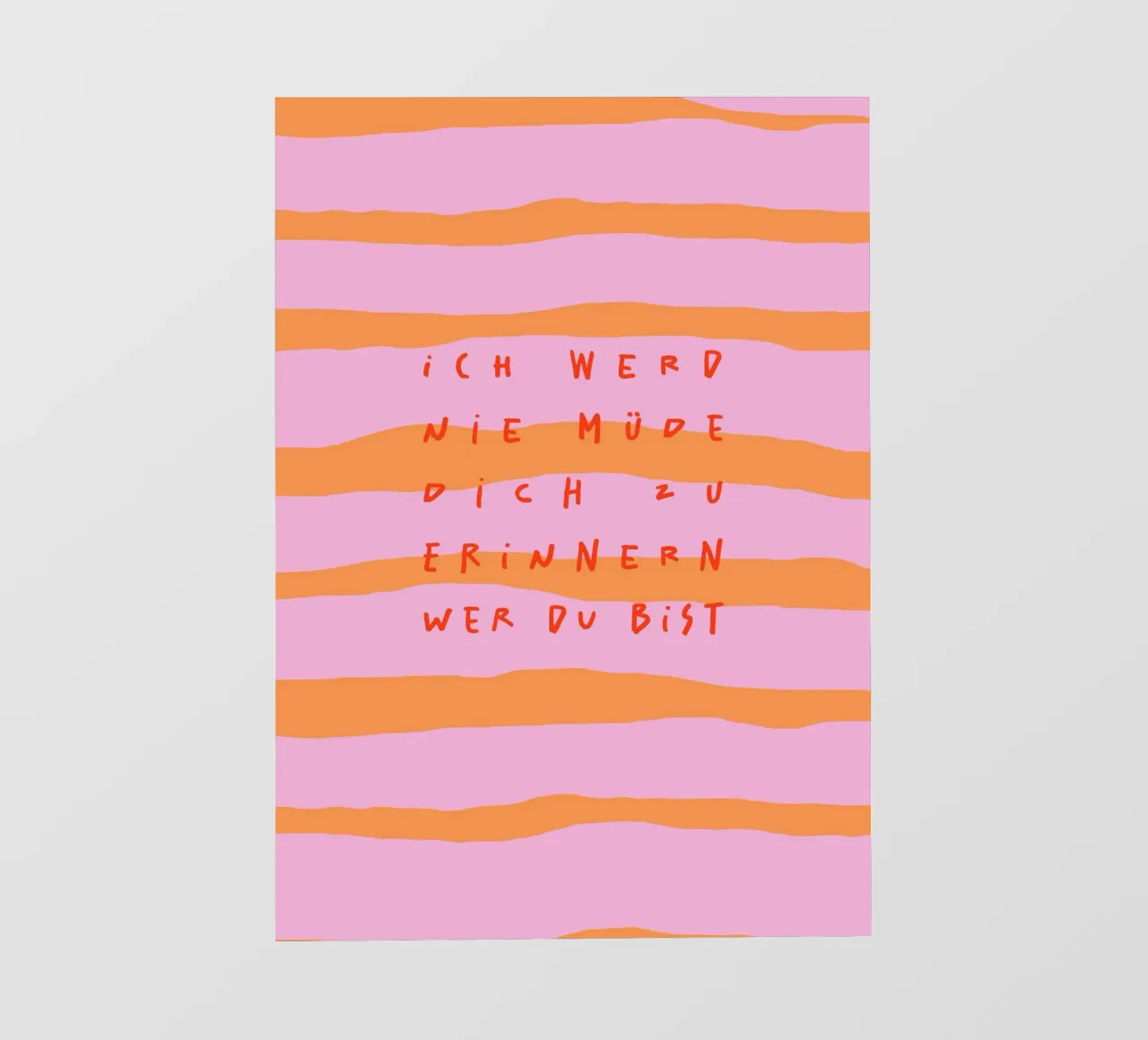 ich werde nie müde, dich zu erinnern.. (in 4 Farben) telo in pvc da FRICKE DESIGN