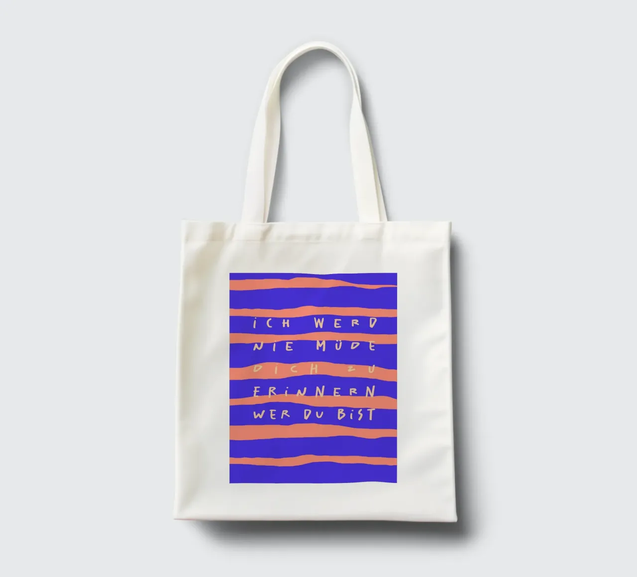 ich werde nie müde, dich zu erinnern, wer du bist. borsa in juta da FRICKE DESIGN