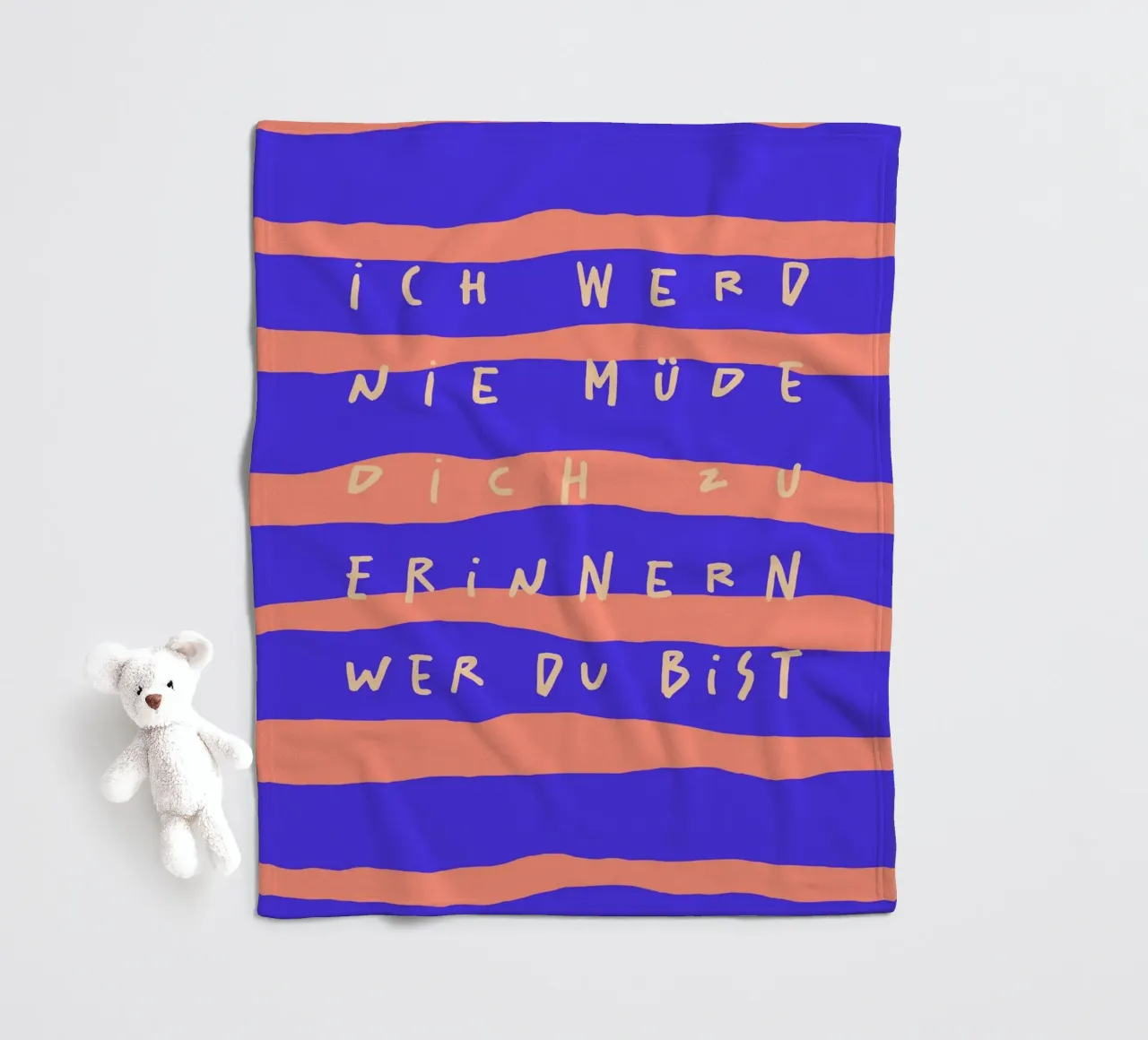 ich werde nie müde, dich zu erinnern, wer du bist. coperta in pile da FRICKE DESIGN