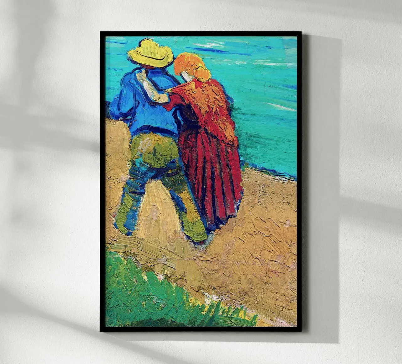 Una coppia di amanti, Arles poster con telaio in plastica da Christopher Soto